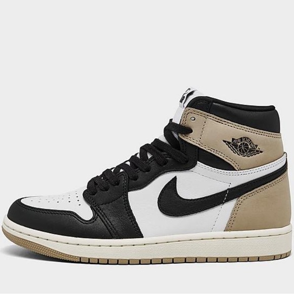 NEW WOMEN'S AIR JORDAN RETRO 1 HIGH OG Black/White/Sail/Legend Medium Brown Sz 9 - Picture 9 of 16